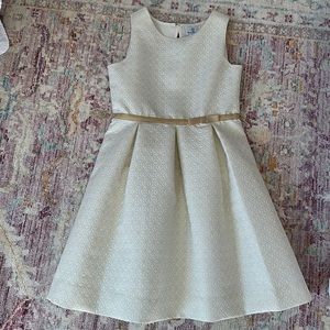Winter white tween party dress